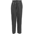 C15 Black/White Chalk Stripe Unisex Chef Baggie Pants (X-Small)